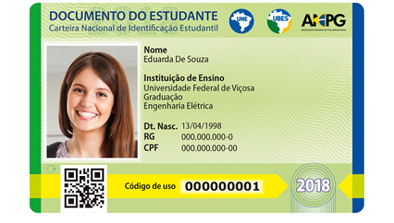 carteira de estudante